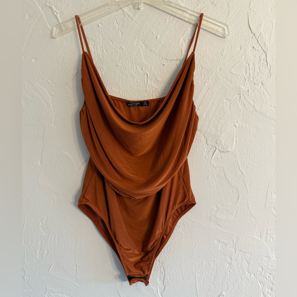 Nasty Gal Burnt Orange Bodysuit